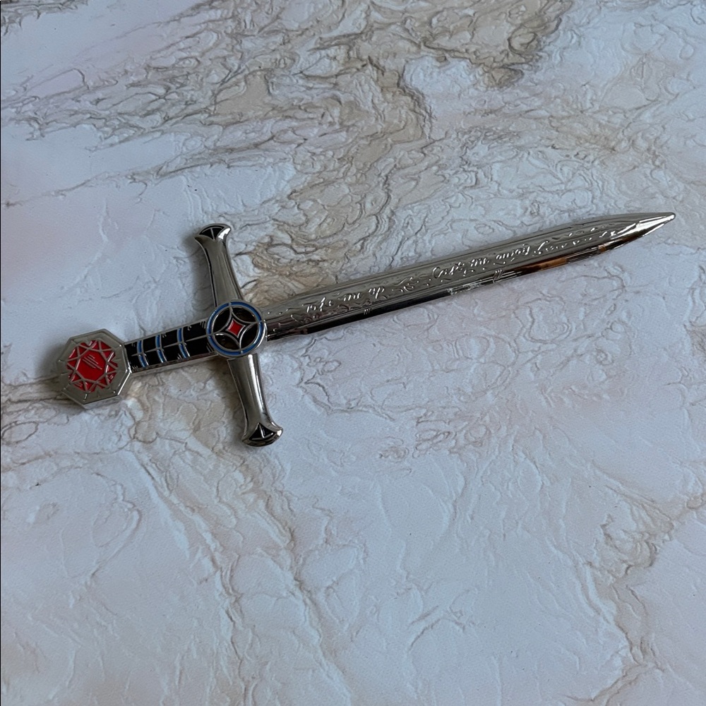 Miniature Excalibur Sword Replica with Black Pouch - Picture 3 of 4